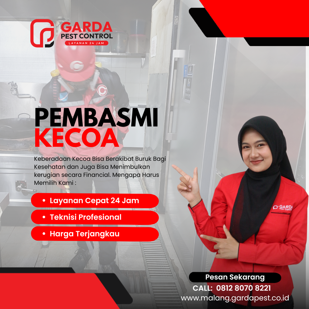 Layanan Basmi Kecoa di Malang untuk Cafe & Resto Pasti Tuntas