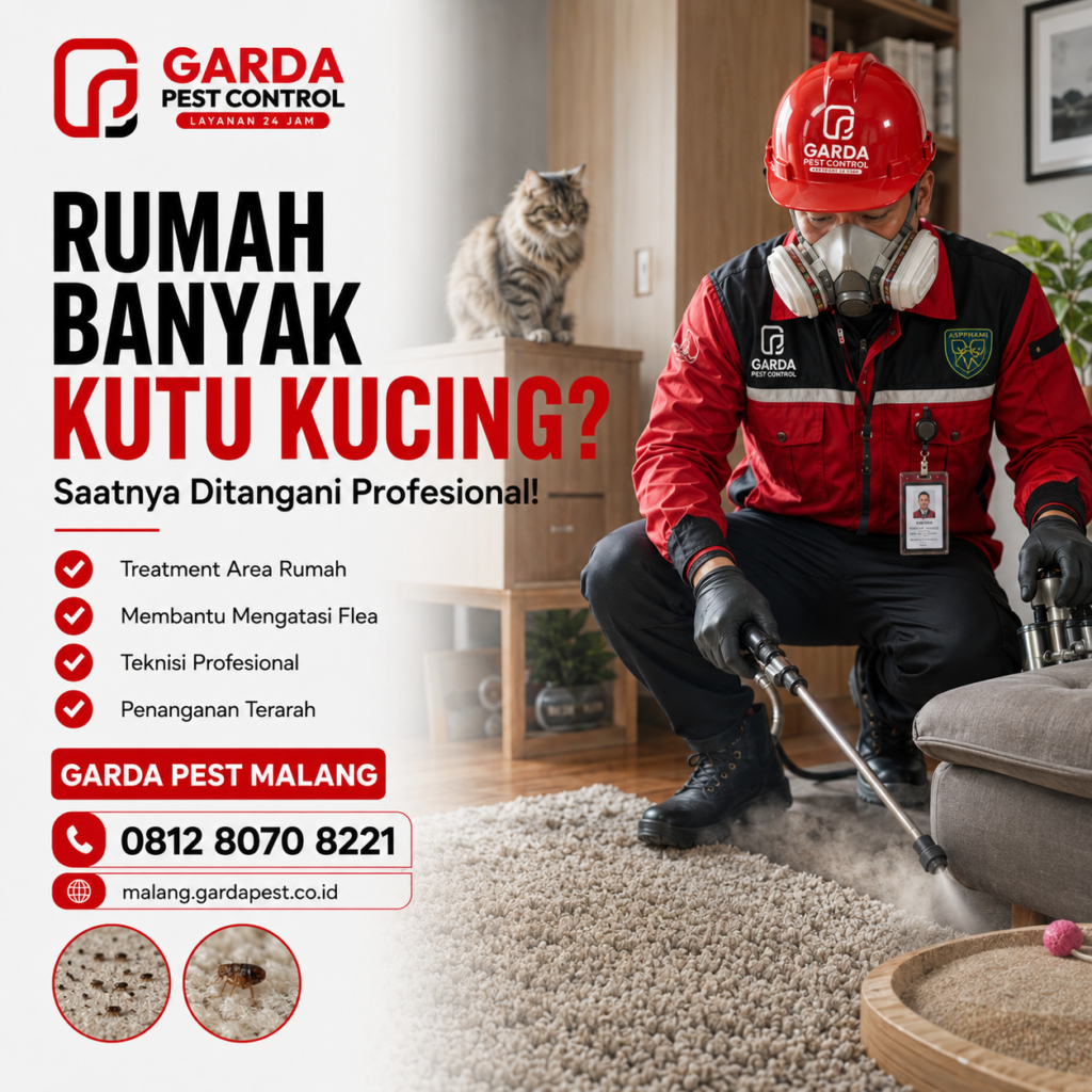 Harga Jasa Pembasmi Kutu Kucing di Malang