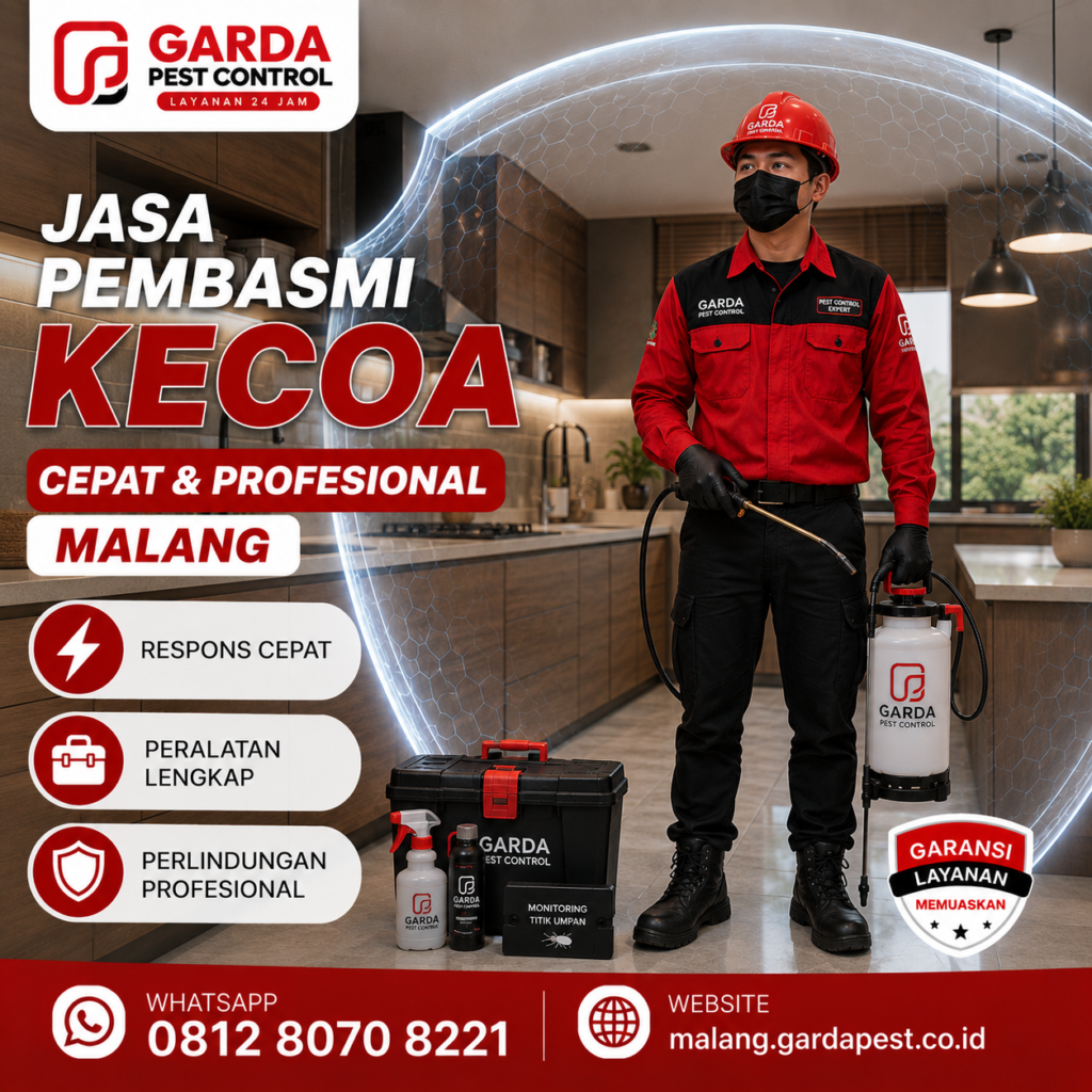 Jasa Pembasmi Kecoa Cepat & Profesional Malang