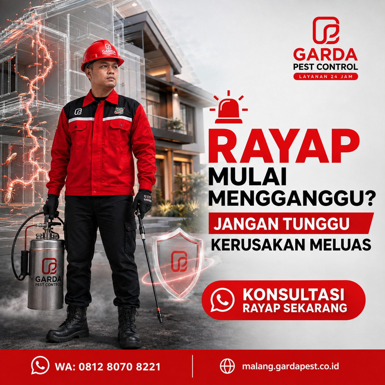 Jasa Suntik Rayap untuk Ruko dan Gedung Komersial Malang: Perlindungan Struktur Bangunan Usaha Anda