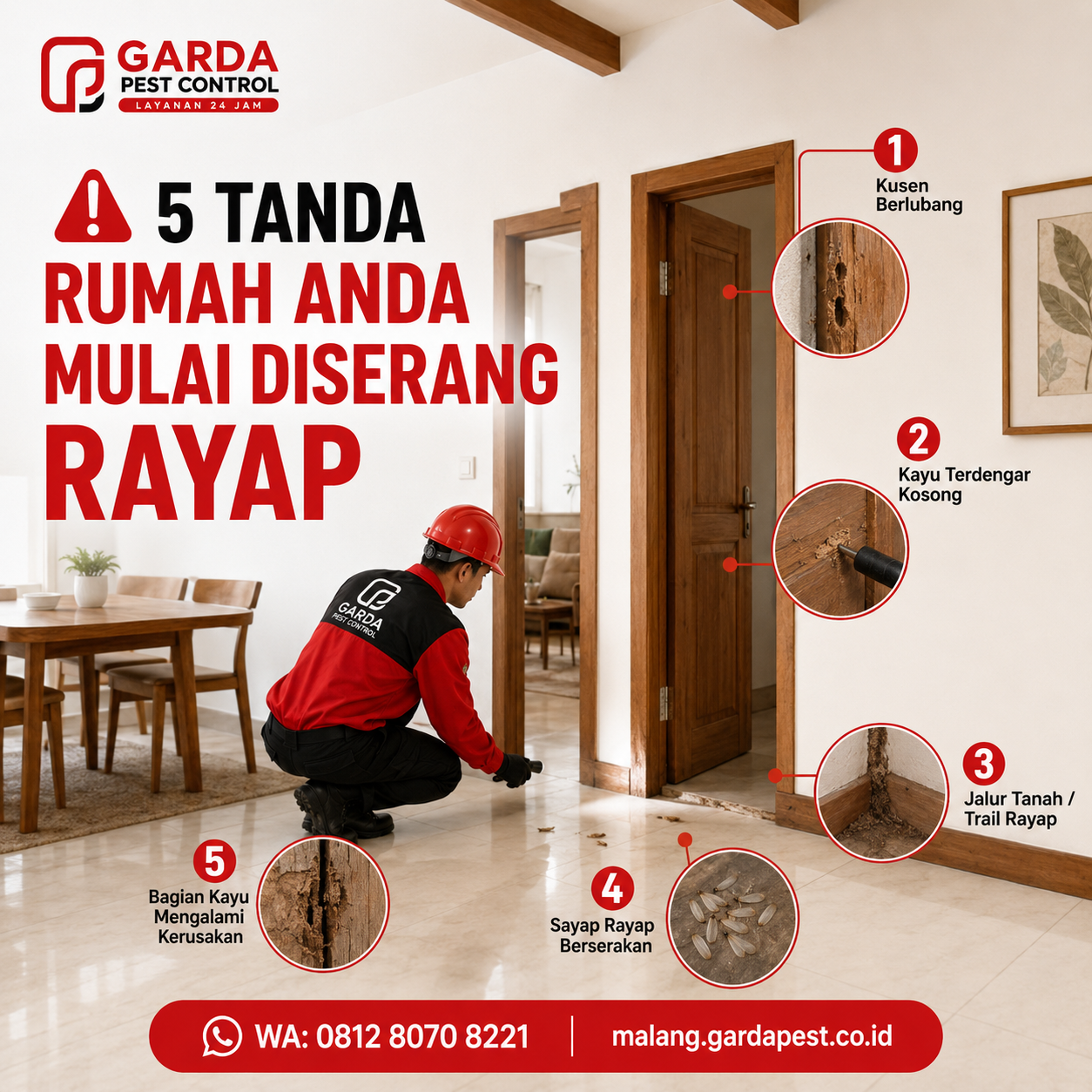 Jasa Suntik Anti Rayap Lantai Keramik Tanpa Merusak di Malang