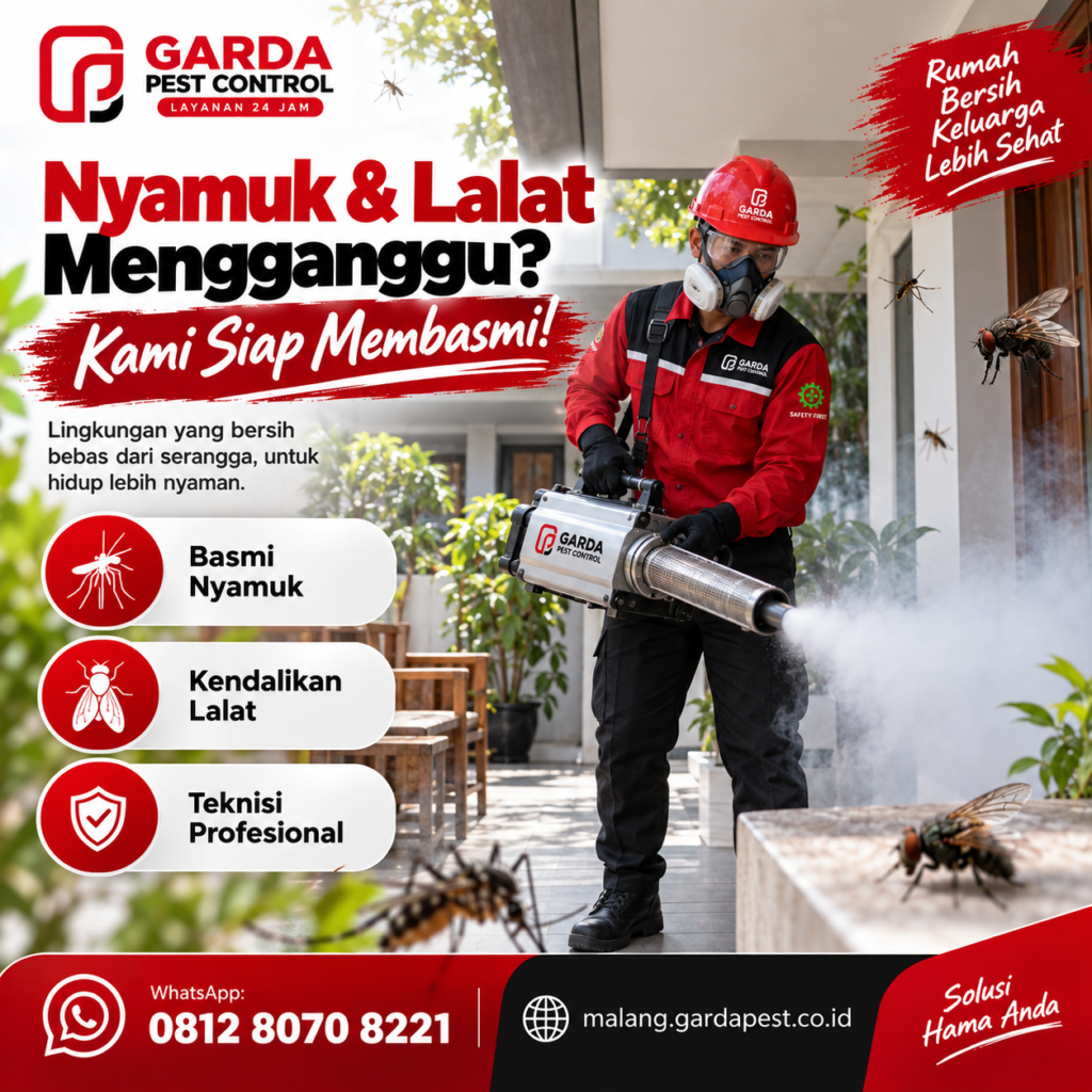 Basmi Nyamuk dan Lalat? Jasa Pengendalian Serangga Terbang!
